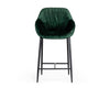 Katrina Modern Green Fabric Bar Stool