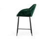Modrest Katrina Modern Green Fabric Bar Stool Model VGEUMC-9389CH-BS