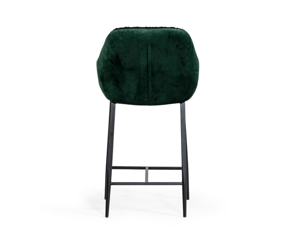 Modrest Katrina Modern Green Fabric Bar Stool Model VGEUMC-9389CH-BS