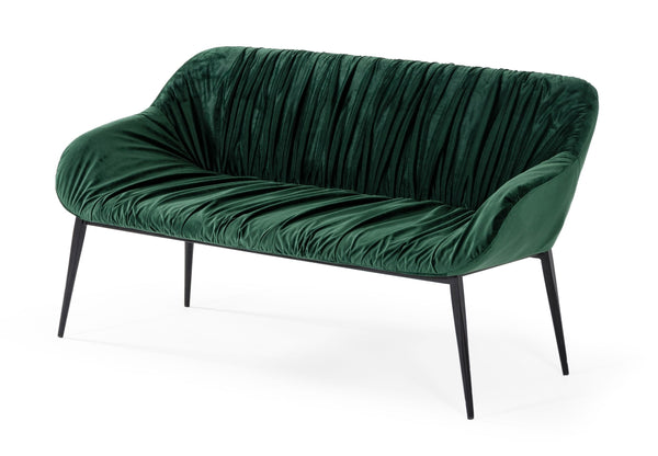 Modrest Katrina Modern Green Fabric Bench Model VGEUMC-9389SF-2-BENCH