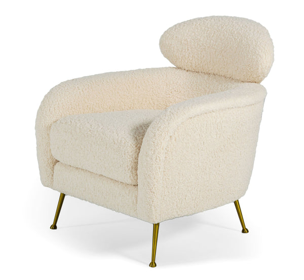 Modrest Altura Modern Faux Fur Lounge Chair Model VGODDY-9176-LC