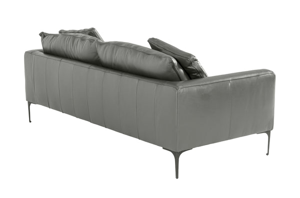 Divani Casa Jacoba Modern Dark Grey Leather Sofa Model VGKKKF2620-DKGRY-S-3