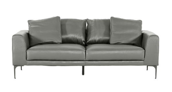 Divani Casa Jacoba Modern Dark Grey Leather Sofa Model VGKKKF2620-DKGRY-S-3