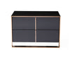 Nova Domus Cartier Modern Black & Rosegold Nightstand Model VGVC-A002-N