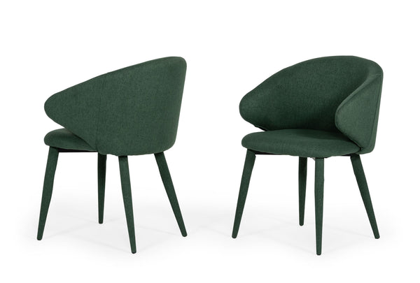 Modrest Keller Modern Green Dining Chair (Set Of 2) Model VGSWSFC459-GRN-A-DC