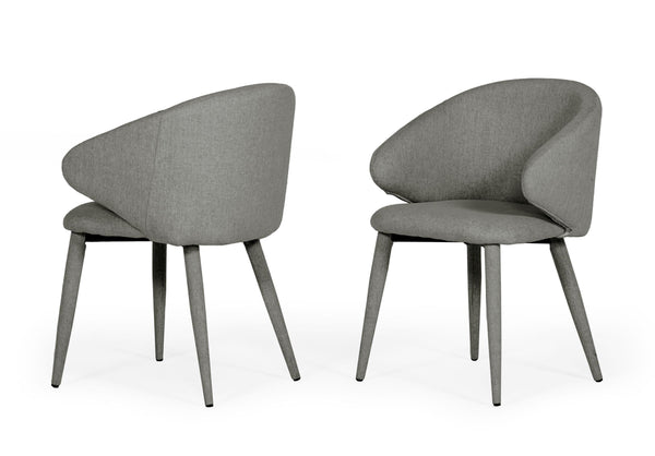 Modrest Keller Modern Grey Dining Chair (Set Of 2) Model VGSWSFC459-GRY-A-DC