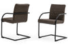 Ivey Modern Brown Dining Chair (Set of 2)