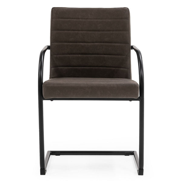 Ivey Modern Brown Dining Chair (Set of 2)