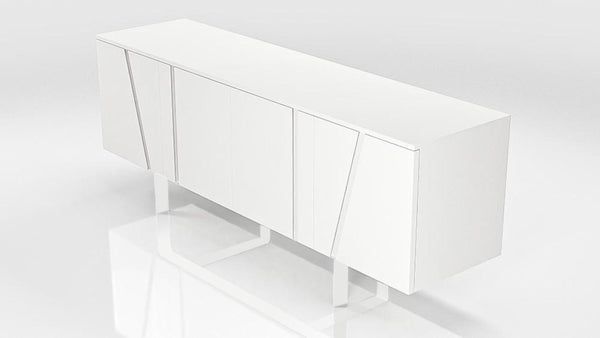 Mario Modern White Veneer Buffet
