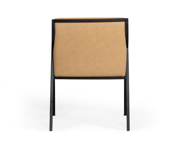 Modrest Raul Modern Suede Tan Dining Chair Model VGEUMC-9696CH-A-TAN