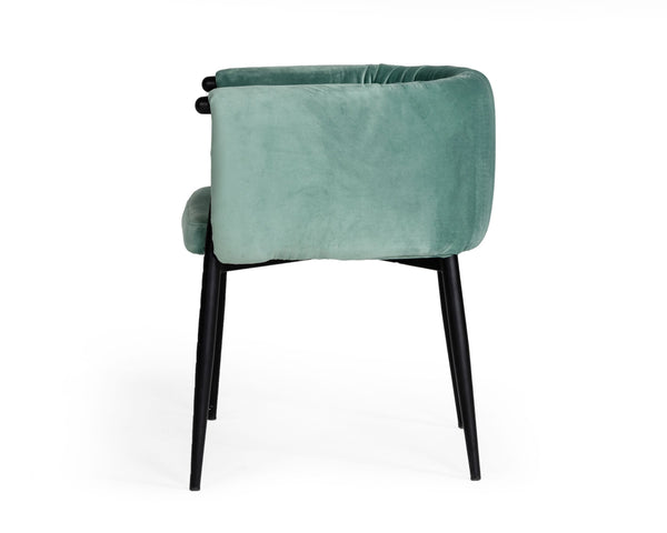 Belcaro Modern Light Green Fabric Dining Chair