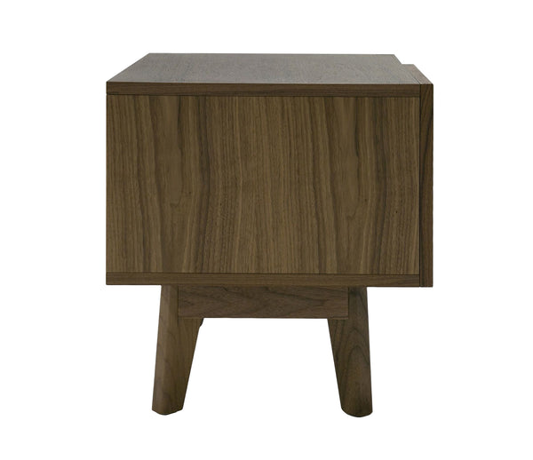 Abelard Mid-century Walnut Nightstand