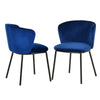 Modrest Bessie Modern Blue Velvet Dining Chair (Set Of 2) Model VGFH139131-BLU-DC