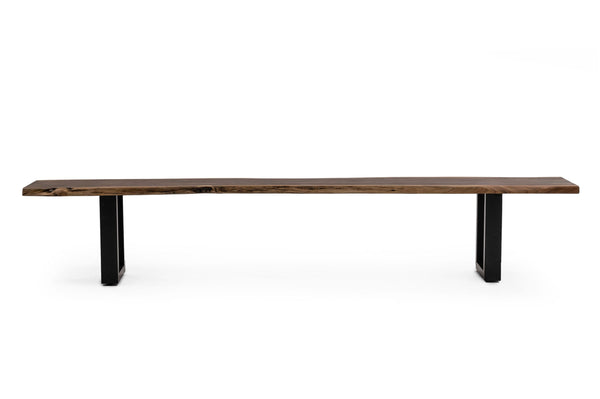 Modrest Taylor X Large 102" Modern Live Edge Dining Bench Model VGEDPRO260006-BRN-BN