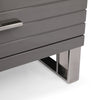 Splendor Grey High Gloss Slatted Chest