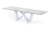 Modrest Fritz Modern White Extendable Ceramic Dining Table Model VGNSGD8767-WHT