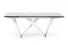 Modrest Fritz Modern White Extendable Ceramic Dining Table Model VGNSGD8767-WHT