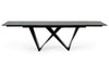 Modrest Fritz Modern Black Extendable Ceramic Dining Table Model VGNSGD8767-BLK-DT