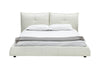 Modrest Patrick Modern White Leather Bed Model VGKKB-75X-BED