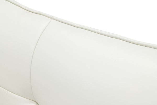 Modrest Patrick Modern White Leather Bed Model VGKKB-75X-BED