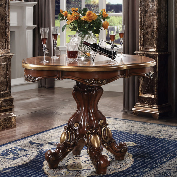 ACME Picardy Honey Oak Counter Dining Table Model 78220