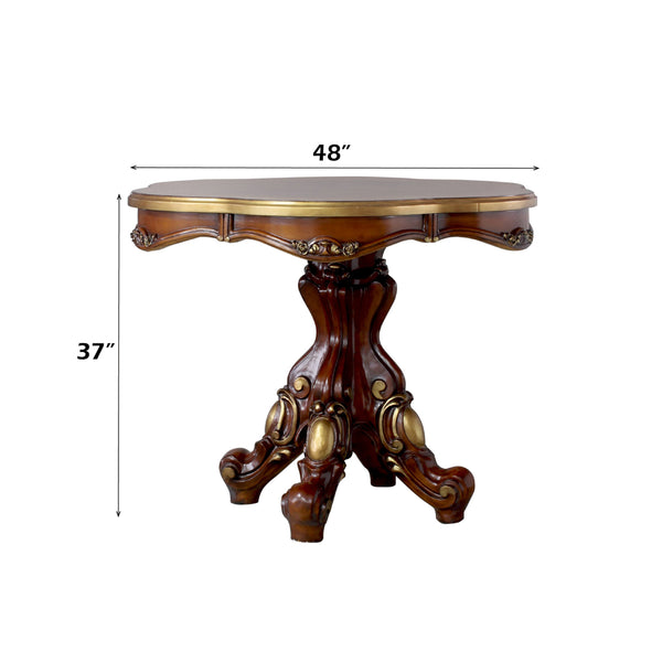 ACME Picardy Honey Oak Counter Dining Table Model 78220