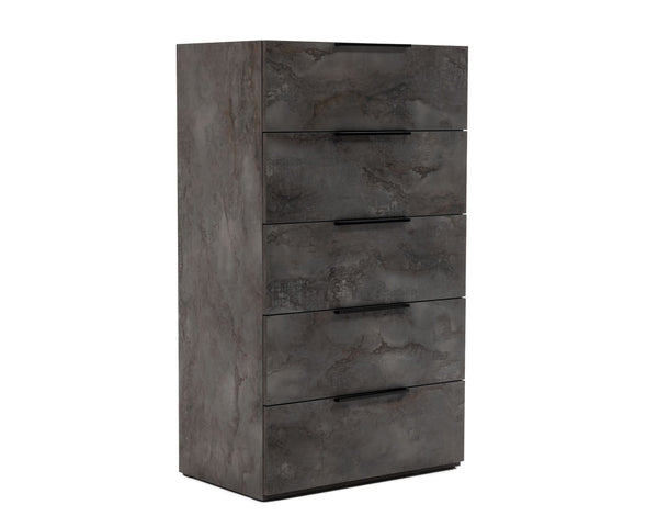 Nova Domus Ferrara Modern Volcano Oxide Grey Chest Model VGACFERRARA-GRY-A-CHEST