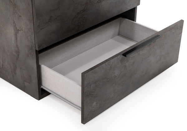 Nova Domus Ferrara Modern Volcano Oxide Grey Chest Model VGACFERRARA-GRY-A-CHEST