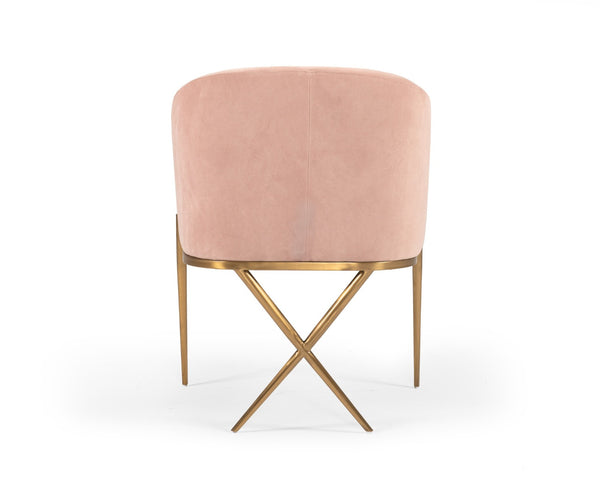 Modrest Mancos Modern Pink Velvet Accent Chair Model VGMFOC-296-PK-CH