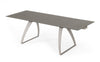 Modrest Pittson Modern Extendable Grey Glass Dining Table Model VGYFDT8852F-GRY-DT
