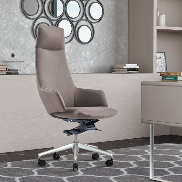 Modrest Gates Modern Grey High Back Executive Office Chair Model VGFUA1719-GRY-OC