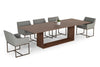 Modrest Channa Modern Walnut Dining Table Model VGBBMI2006T-WAL-DT