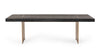 Modrest Perret Large Glam Black Ash & Brushed Brass Dining Table Model VGGMDT-1330D-LRG-BLK-DT