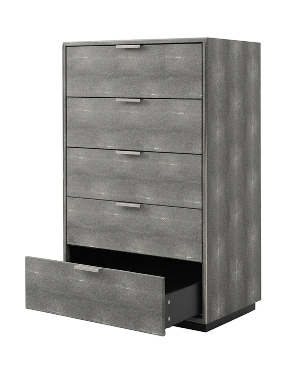 Modrest Dynasty Modern Shagreen Chest Model VGVCJ2108-5H-GRY-CHEST