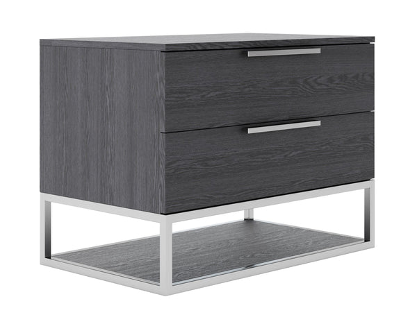 Modrest Heloise Contemporary Grey Elm Nightstand Model VGBBMB1502-GRY-NS