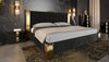 Modrest Token Modern Black & Gold Bed With Nightstands Model VGVCBD815-BLK-BED-2NS-SET