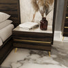 Nova Domus Velondra Modern Eucalypto & Marble Bed With Two Nightstands Model VGACVELONDRA-BED-2NS