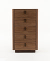 Modrest Chelton Contemporary Walnut And White Ceramic Chest Model VGHB-402W-CT