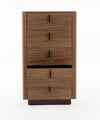 Modrest Chelton Contemporary Walnut And White Ceramic Chest Model VGHB-402W-CT