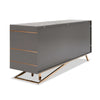Modrest Katzu Modern Grey And Rose Gold Buffet Model VGVC-G2127-GRY