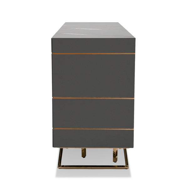 Modrest Katzu Modern Grey And Rose Gold Buffet Model VGVC-G2127-GRY
