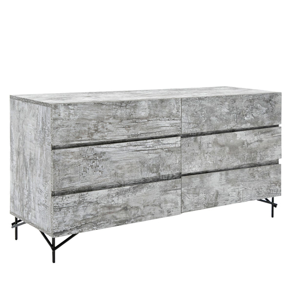Nova Domus Aria Italian Modern Multi Grey With Texture Dresser Model VGAC-ARIA-DRESSER