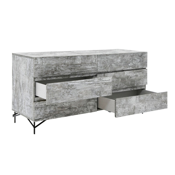 Nova Domus Aria Italian Modern Multi Grey With Texture Dresser Model VGAC-ARIA-DRESSER