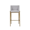Modrest Fairview Contemporary Grey & Brass Bar Stool Model VGGA-6947CH-B-GRY-BS