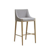 Modrest Fairview Contemporary Grey & Brass Bar Stool Model VGGA-6947CH-B-GRY-BS