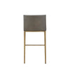 Modrest Fairview Contemporary Grey & Brass Bar Stool Model VGGA-6947CH-B-GRY-BS