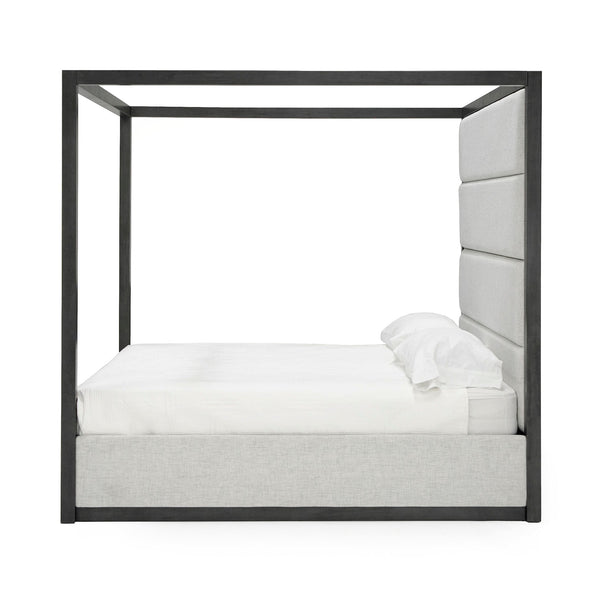 Modrest Manhattan Contemporary Canopy Grey Bed Queen Model VGMA-BR-127-BED-Q