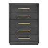Modrest Manhattan Contemporary Grey And Gold Chest Model VGMA-BR-127-CH