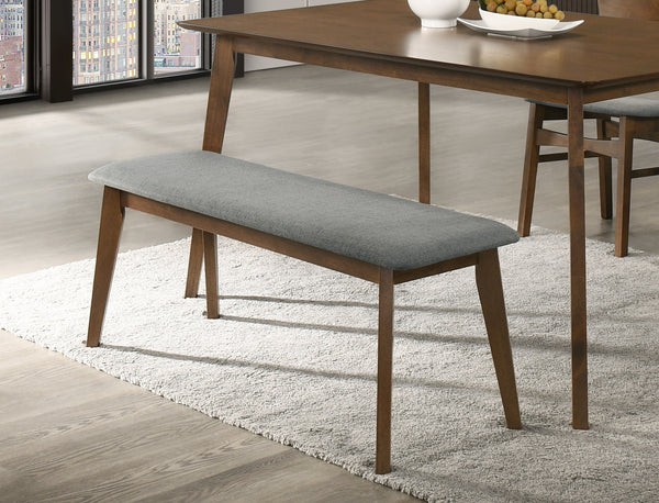Modrest Castillo Modern Walnut Dining Bench Model VGMA-MI-1115