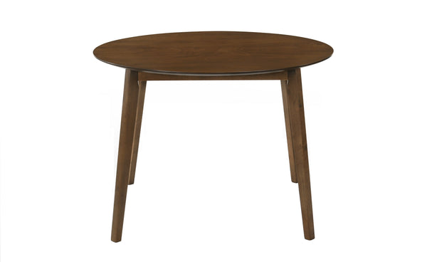 Modrest Castillo Modern Walnut Round Dining Table Model VGMA-MIT-5303-RND